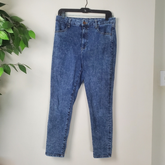 No Boundries Women's Jeans Speckle Blue Wash Denim Size 15 - Picture 1 of 9